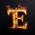 The Fiery E A Tenebrism Masterpiece With Explosive Pigmentation Royalty Free Stock Photo