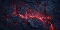 Fiery Embers Glowing Volcanic Rock Texture Royalty Free Stock Photo