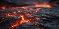 Fiery Embers Volcanic Rock Texture Royalty Free Stock Photo