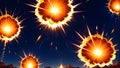 fiery explosion background wallpaper theme. vector illustration Royalty Free Stock Photo