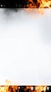 Fiery Filmstrip Frame With Burning Edges Royalty Free Stock Photo