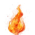 Fiery Flame Image HighRes Fire Photo On Transparent Background Royalty Free Stock Photo