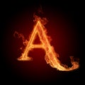 Fiery font Royalty Free Stock Photo