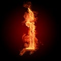 Fiery font Royalty Free Stock Photo