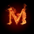 Fiery font Royalty Free Stock Photo