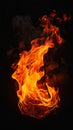 Fiery Frenzy: A Dynamic Free Fire Texture of Rising Flames Royalty Free Stock Photo