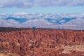 Fiery Furnace area seen from Panorama Point across the Salt Valley Wash at Arches National Park, Utah