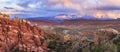 Fiery Furnace Overlook Panorama Royalty Free Stock Photo