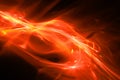 Fiery futuristic glowing plasma flow