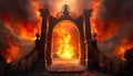 fiery gate to hell