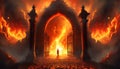 fiery gate to hell