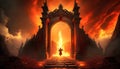 fiery gate to hell