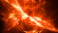 Fiery glowing high energy plasma field in space Royalty Free Stock Photo