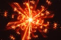 Fiery glowing quantum fractal