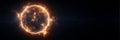 Fiery Glowing Sun Exploding in Outer Space Royalty Free Stock Photo