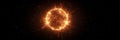 Fiery Glowing Sun Exploding in Outer Space Royalty Free Stock Photo