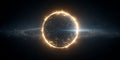 Fiery Glowing Sun Exploding in Outer Space Royalty Free Stock Photo