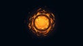 Fiery Glowing Sun Exploding in Outer Space Royalty Free Stock Photo