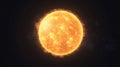 Fiery Glowing Sun Exploding in Outer Space Royalty Free Stock Photo