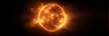 Fiery Glowing Sun Exploding in Outer Space Royalty Free Stock Photo