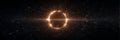 Fiery Glowing Sun Exploding in Outer Space Royalty Free Stock Photo