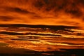 Fiery Grand Canyon Sunset Royalty Free Stock Photo