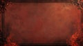 Fiery Grunge Background with Ornate Frame: A dramatic backdrop featuring a textured, grunge surface in fiery hues, framed by an Royalty Free Stock Photo