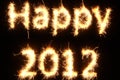 Fiery Happy New Year Royalty Free Stock Photo