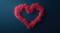 Fiery heart-shaped abstract design Royalty Free Stock Photo