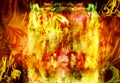 Fiery hellish background Royalty Free Stock Photo