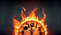 Time in Flames: A Symbol of Urgency and Limited Moments