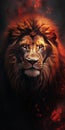 Fiery Lion: Powerful Symbolism In Realistic Fantasy Artwork