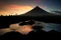 Fiery Mayon Volcano