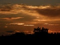 A Fiery Norfolk Sunset Royalty Free Stock Photo