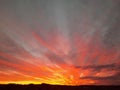 Fiery North Idaho Country Sunset