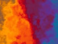 Fiery orange and deep purple colors merge in abstract texture. Royalty Free Stock Photo