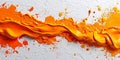 Fiery orange splatters on