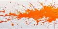 Fiery orange splatters on