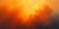 Fiery Orange Sunset Cloudscape Dramatic Sky Texture Background Royalty Free Stock Photo