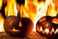 Fiery Pumpkins: A Halloween Inferno