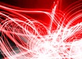 Fiery red and light white electric modern lighting design image Royalty Free Stock Photo