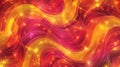 Fiery red and orange wavy abstract art, full of movement and heat Royalty Free Stock Photo