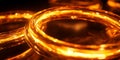 Fiery Rings: Abstract Fire Background Royalty Free Stock Photo