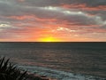 Fiery skies at sunset