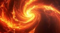 Fiery Spiral Pattern In Space Royalty Free Stock Photo