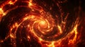 Fiery Spiral Vortex In Space Royalty Free Stock Photo