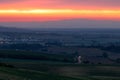 Fiery Sunrise Over Moravian Fields