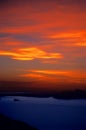 Fiery Sunset over Lake Titicaca Peru Royalty Free Stock Photo