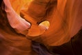 Fiery wave of natural art Lower Antelope Canyon in Page Arizona