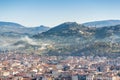 Fiesole seen from the Dome of Florence Royalty Free Stock Photo